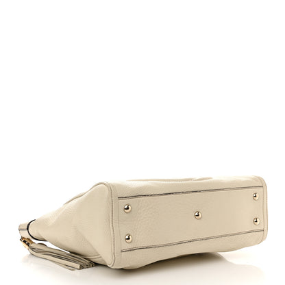 Gucci Pebbled Calfskin Small Soho Top Handle Bag Off White 4 of 14
