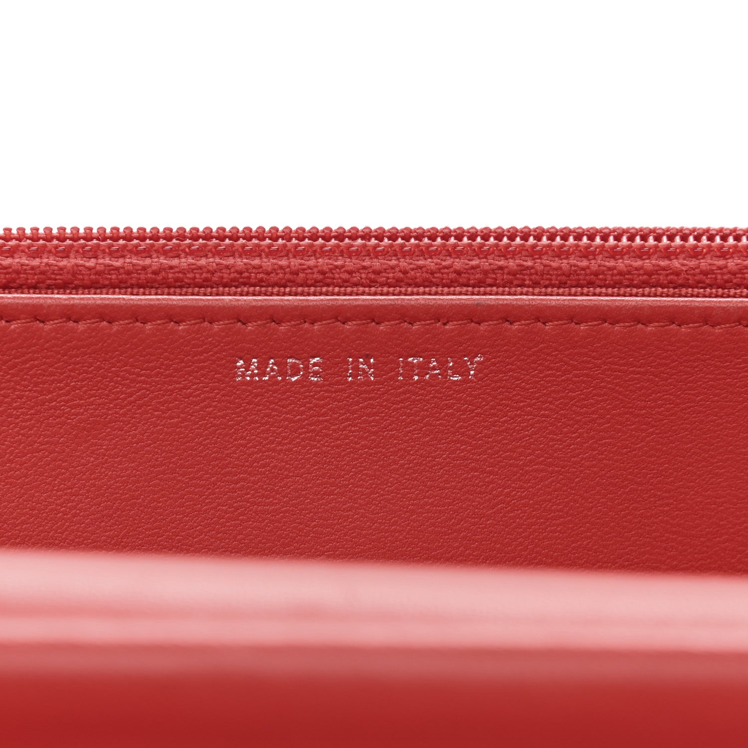 Chanel Lambskin Quilted Boy Wallet On Chain WOC Red 7 of 10