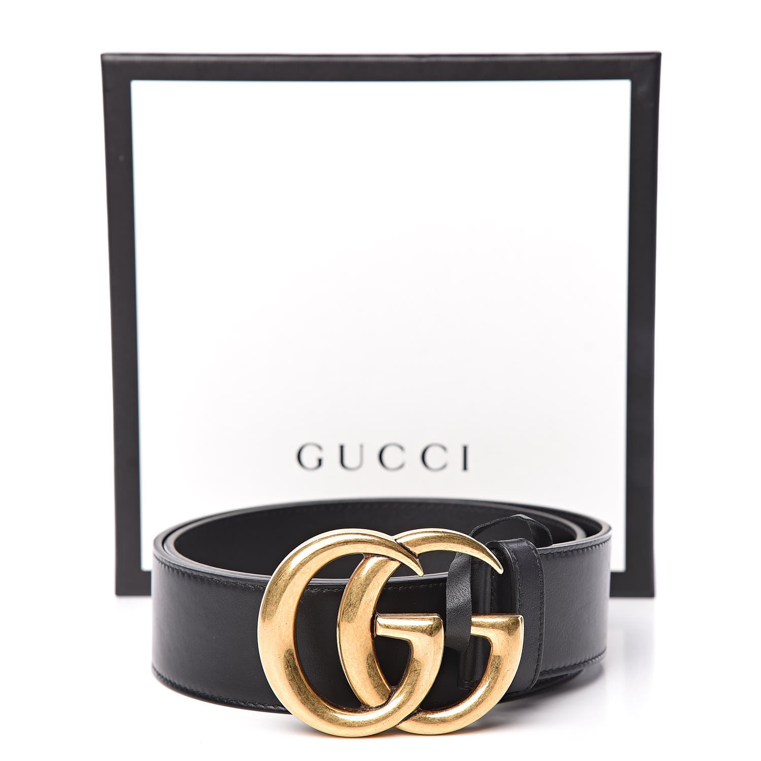 Gucci Calfskin Double G 40mm Belt 80 32 Black 7 of 7