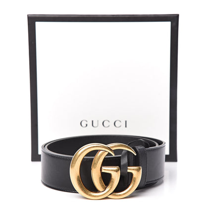 Gucci Calfskin Double G 40mm Belt 80 32 Black 7 of 7