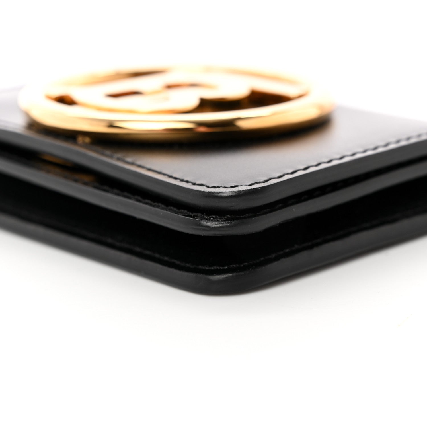 Burberry Calfskin TB Mini Jody Chain Card Case Black 10 of 12