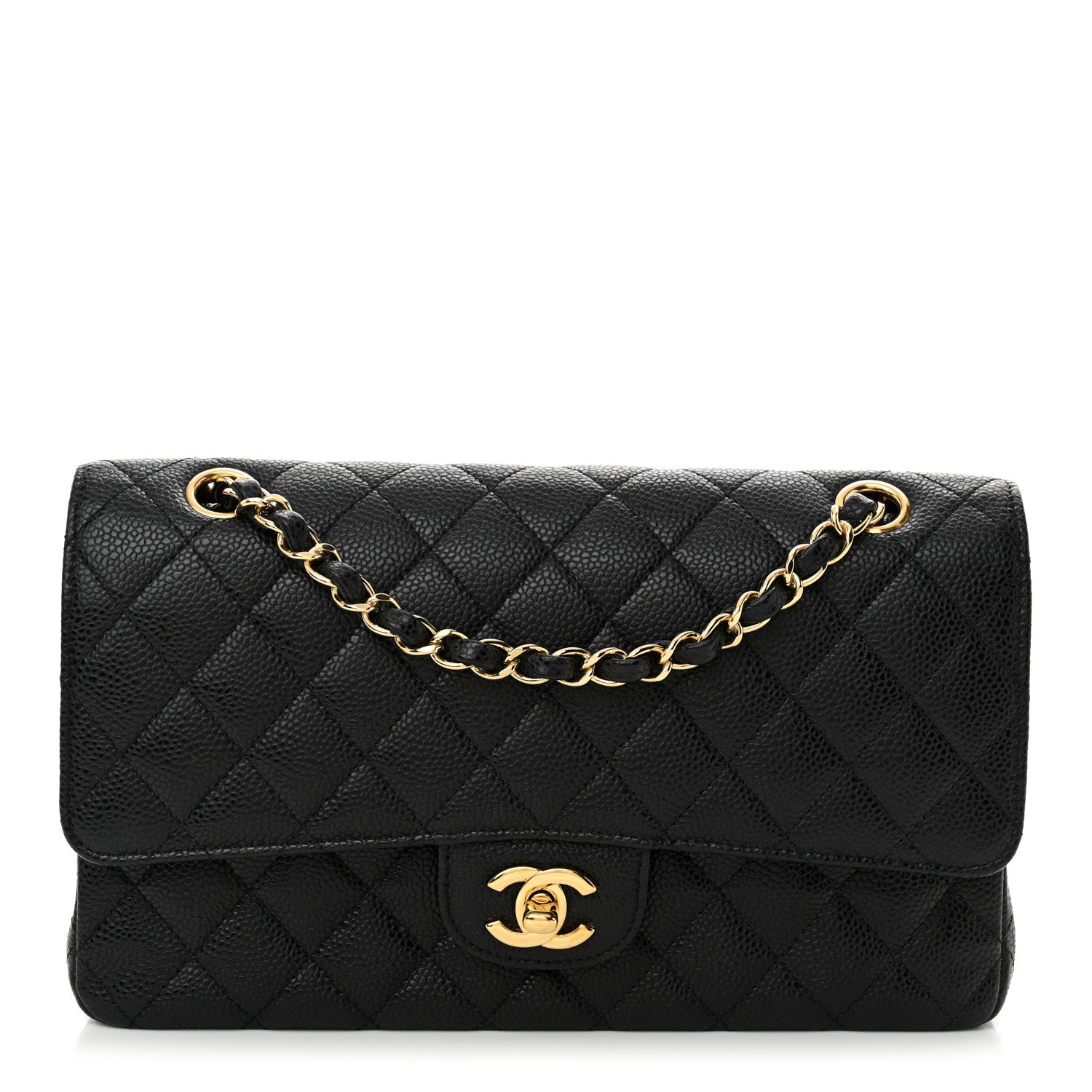 Chanel Caviar Quilted Medium Double Flap Black 1 of 10