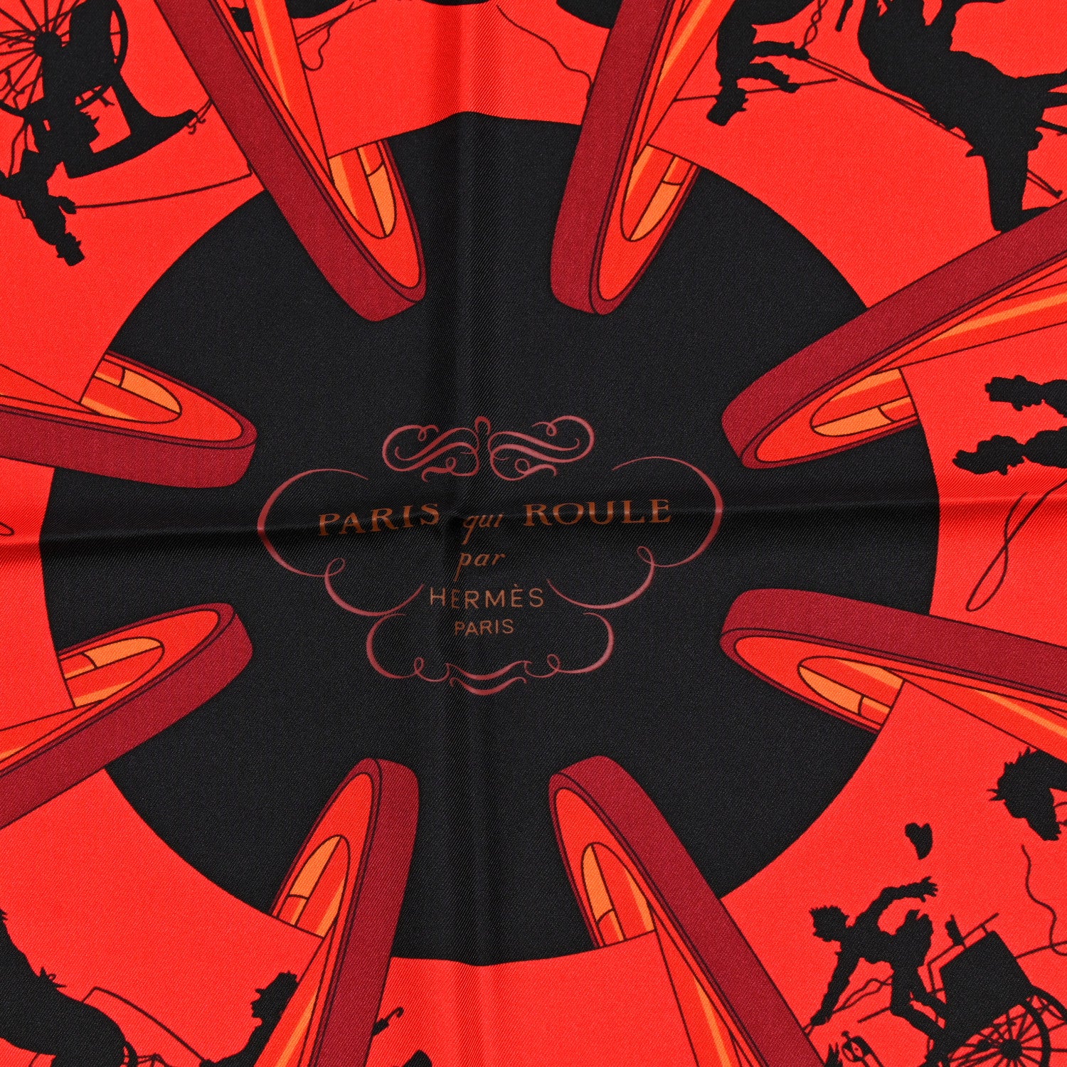 Hermes Silk Paris Qui Roule Scarf 90 2 of 4
