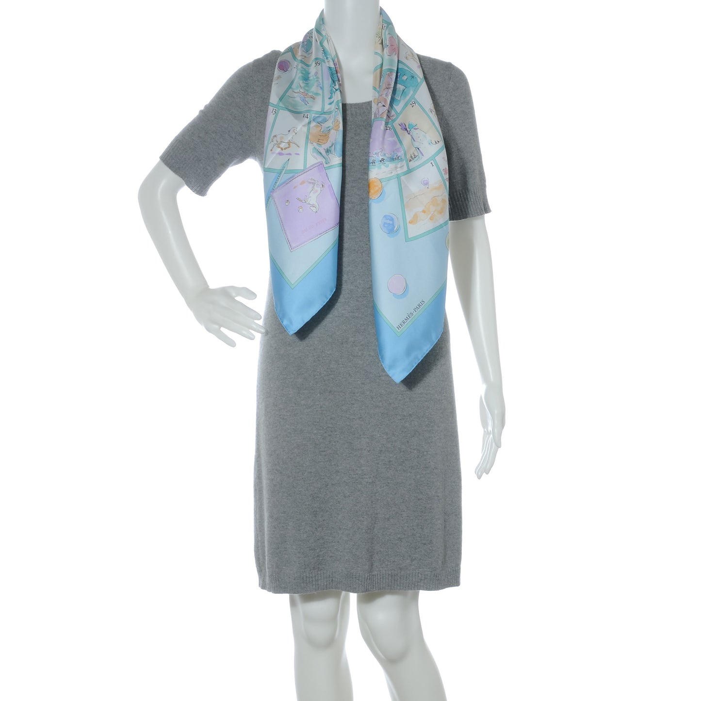 Silk Le Jeu des Petits Bonheurs Scarf 90