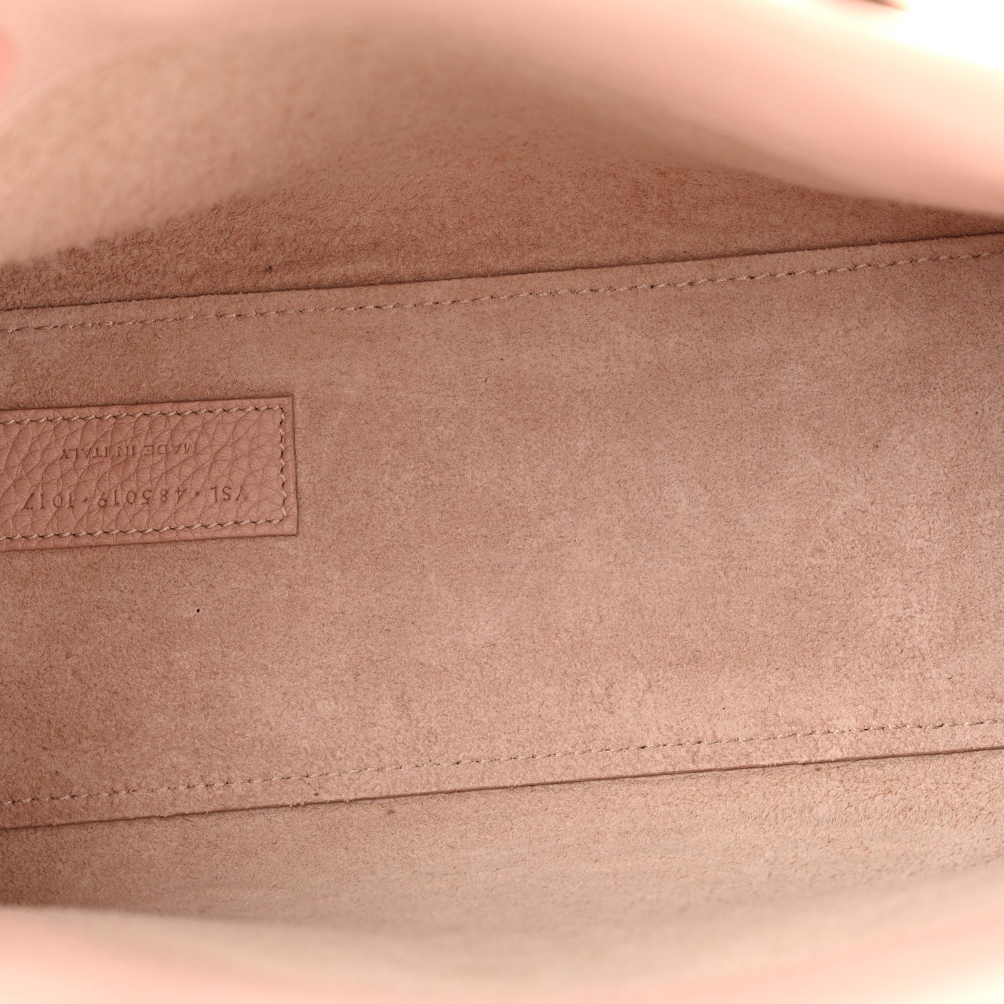Grained Calfskin Nano Supple Sac De Jour Marble Pink