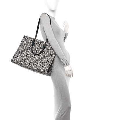 Louis Vuitton Jacquard Since 1854 Onthego GM Grey 2 of 10