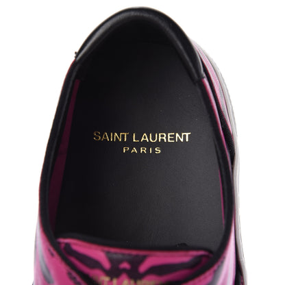 Saint Laurent Nappa Zebra Venice Sneakers 39 Fuchsia Black 7 of 10