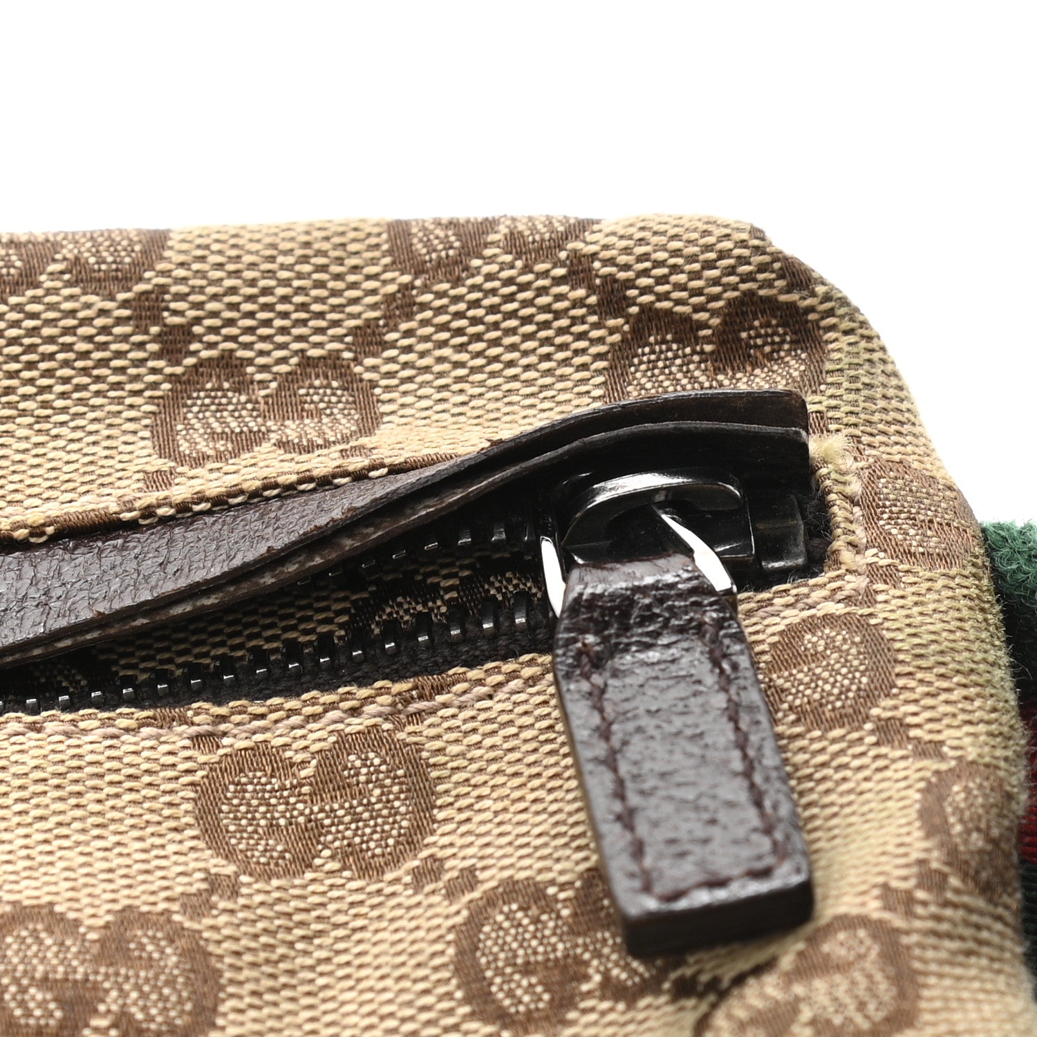 Gucci GG Monogram Double Pocket Belt Bag Dark Brown 14 of 14