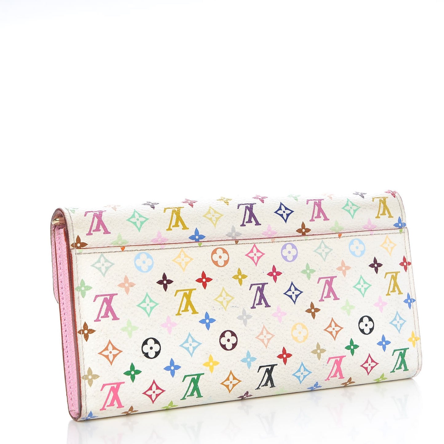 Monogram Multicolor Sarah Wallet NM White Litchi