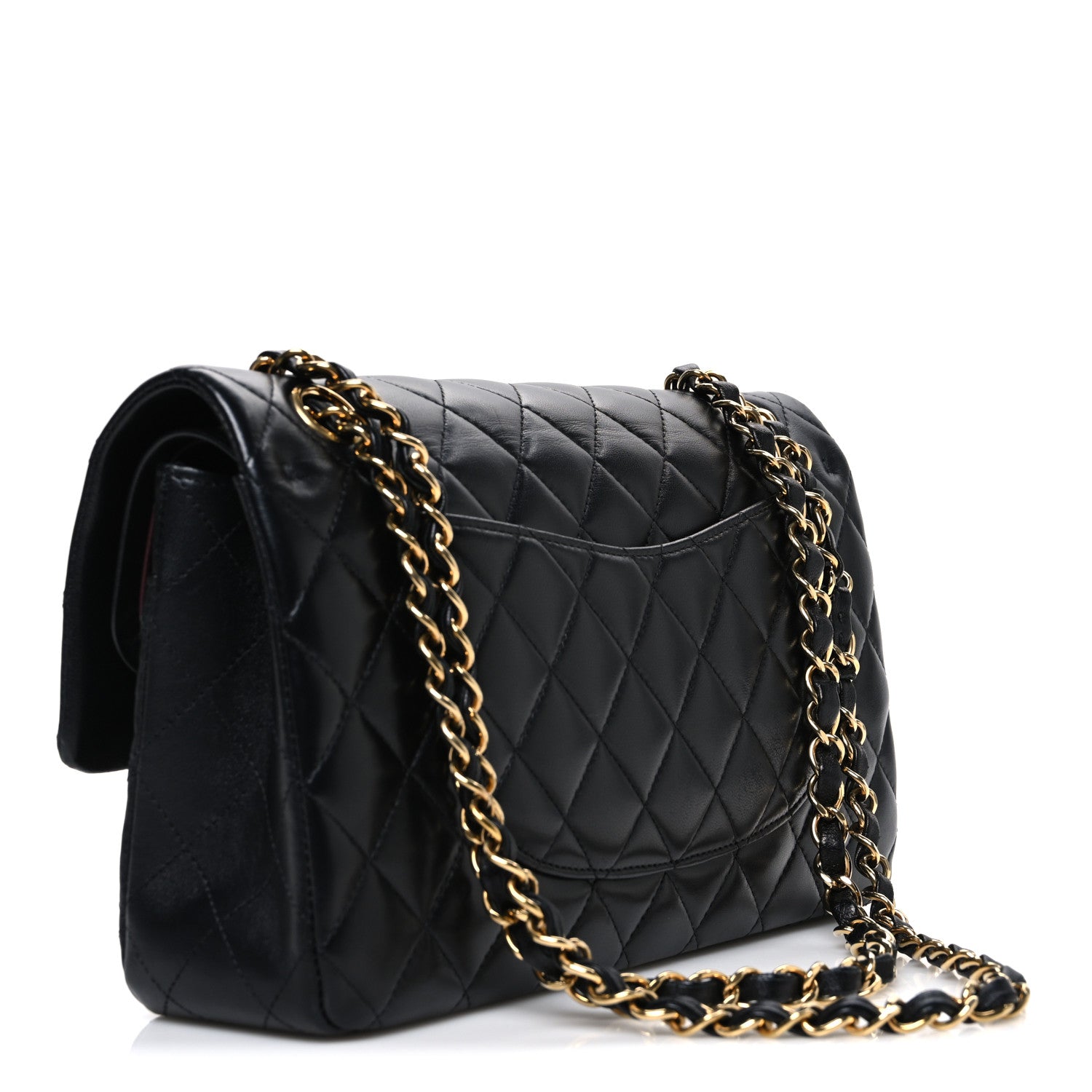 Chanel Lambskin Quilted Medium Double Flap Black 3 of 10