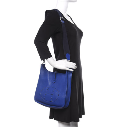 Hermes Amazone Evelyne III PM Bleu Electrique Black 2 of 10