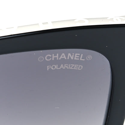 Chanel Acetate Polarized Square Sunglasses 5417 Black 7 of 9