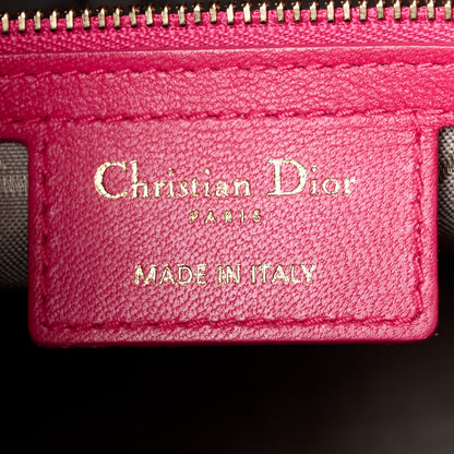 Christian Dior Lambskin Cannage Large Lady Dior Pink 7 of 13