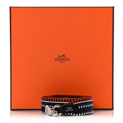 Hermes Toile Swift 25mm Sangle Cavale Shoulder Strap Terre Battue Bleu Indigo Black 4 of 4