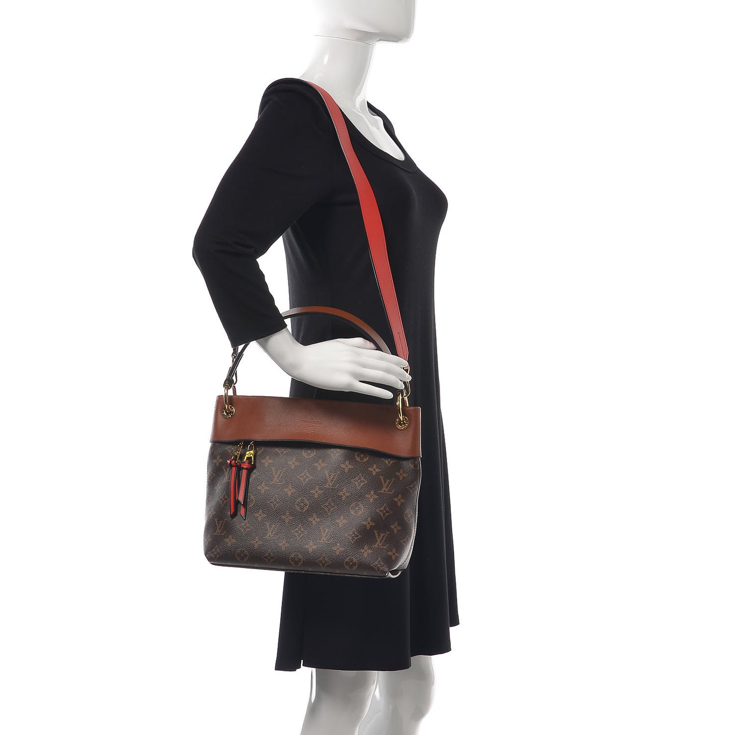 Monogram Tuileries Besace Caramel Rouge