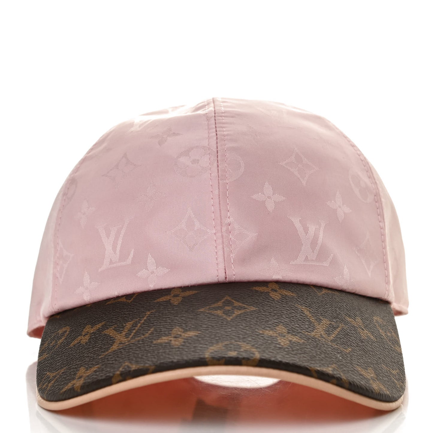 Polyester Silk Monogram LV Get Ready Cap L Pink