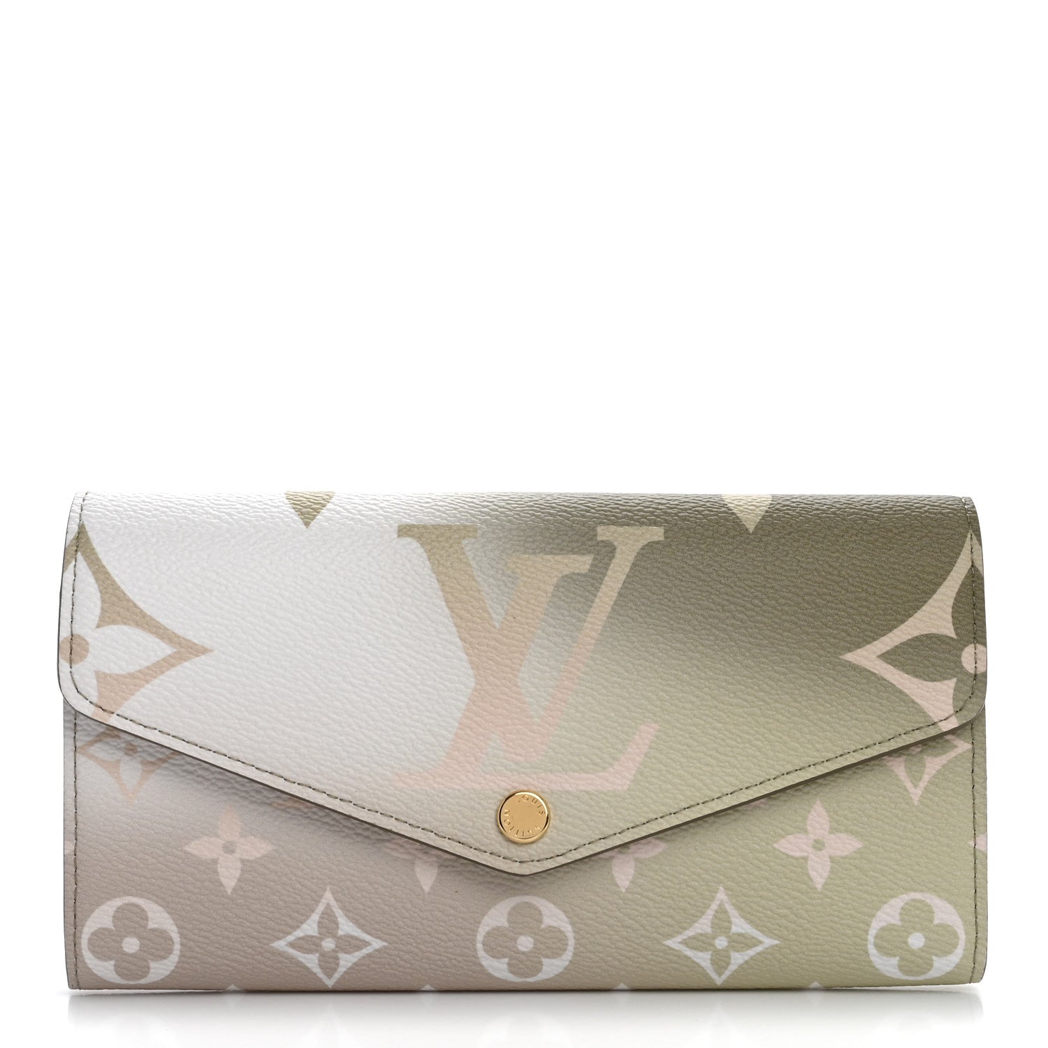 Louis Vuitton Monogram Giant Spring In The City Sarah Wallet NM Sunset Kaki 1 of 7