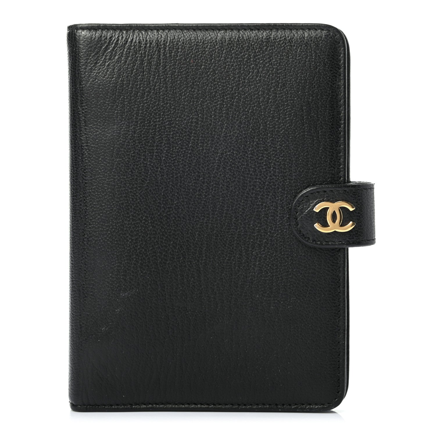 Chanel Goatskin Small Ring Agenda Planner Black 1 of 7