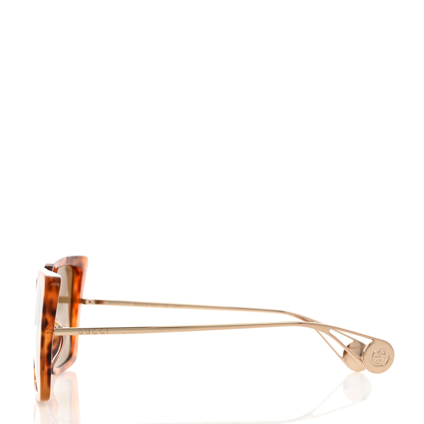 Acetate Oversize Square Frame GG0435S Sunglasses Havana