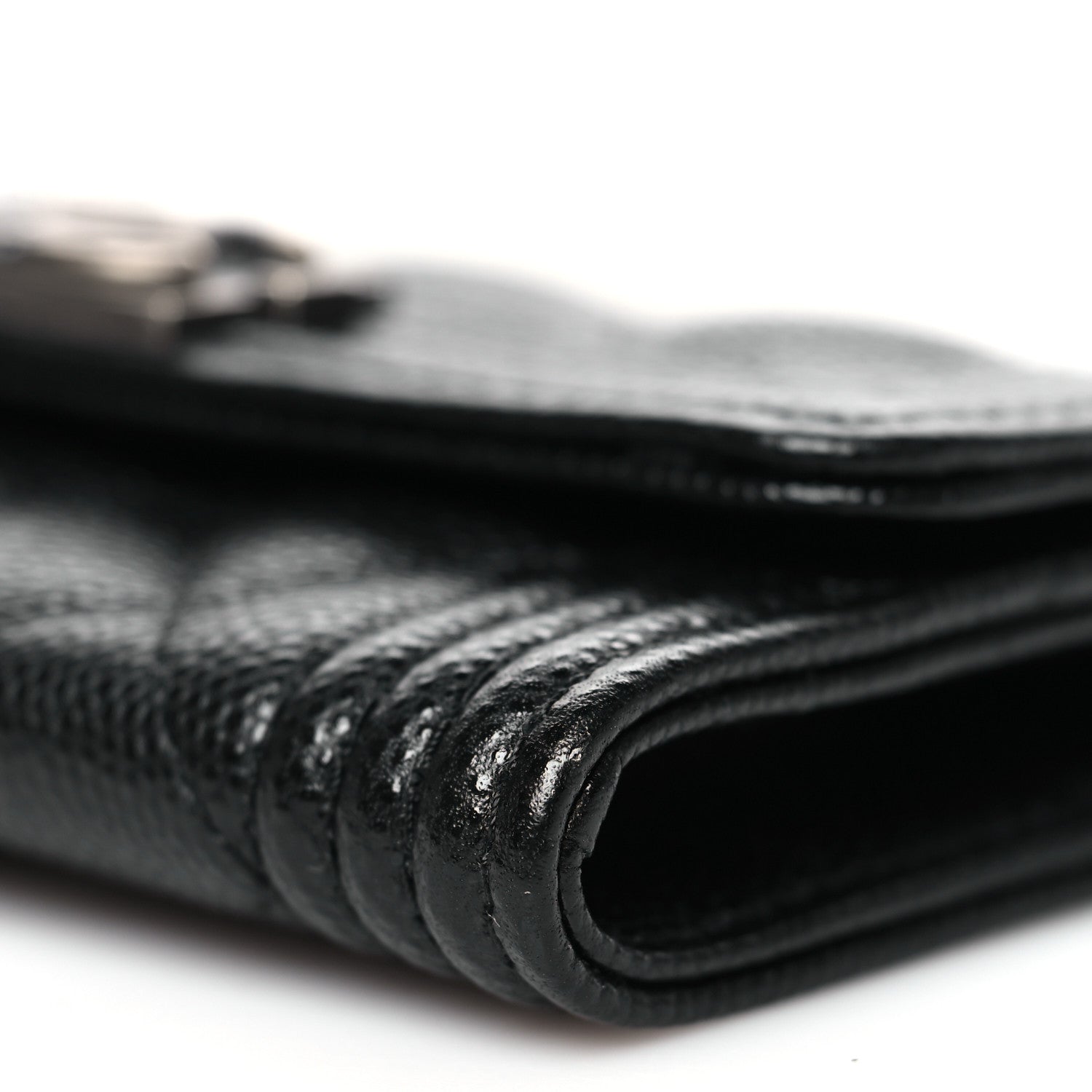 Chanel Caviar Quilted Boy Flap Card Holder Black 11 of 12