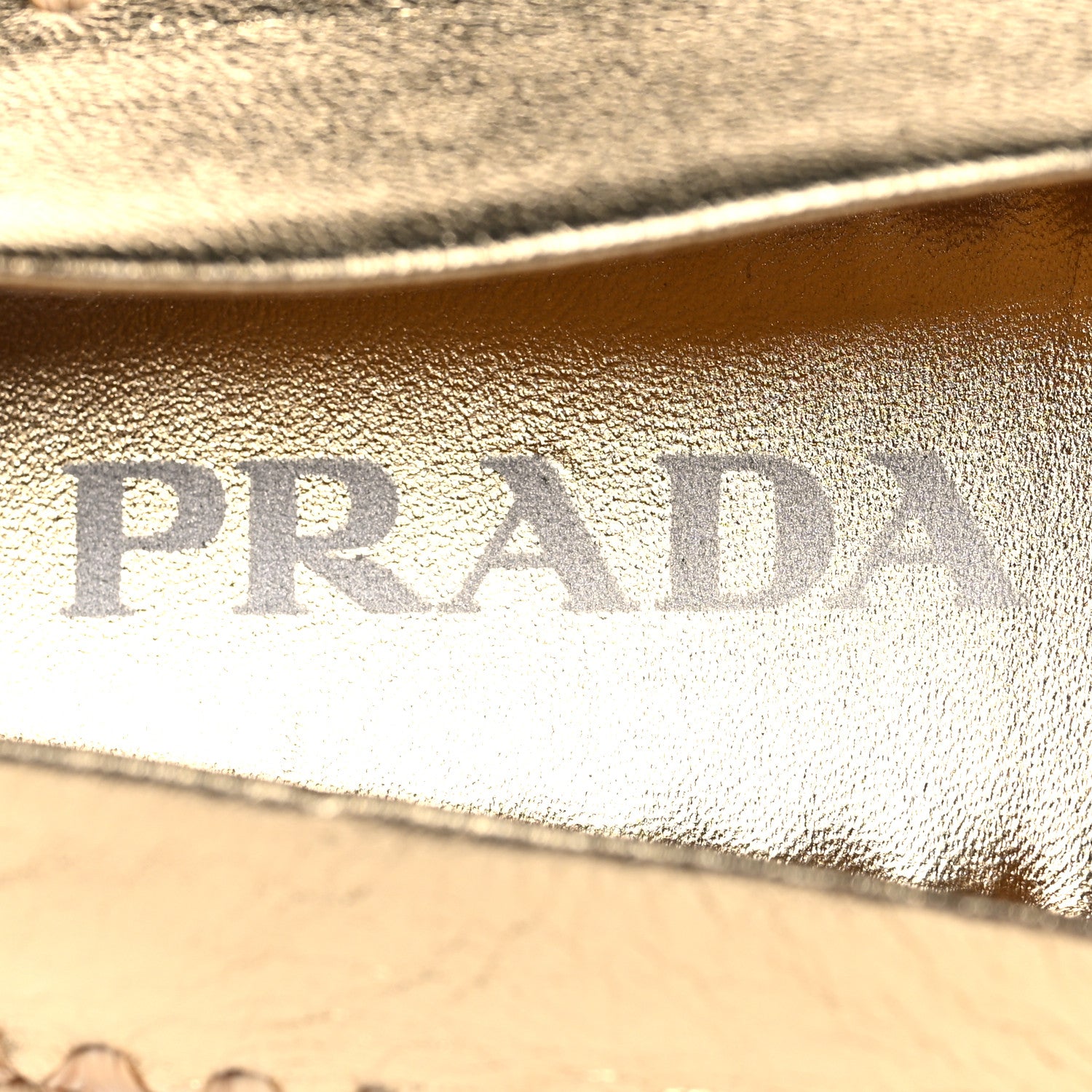 Prada Metallic Nappa Triangle Logo Espadrilles 38 Platino 9 of 9
