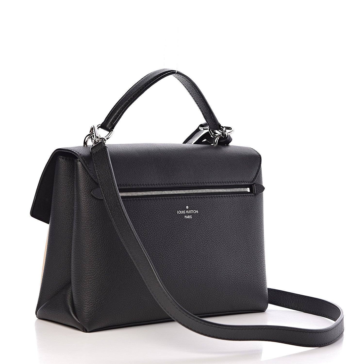 Louis Vuitton Soft Calfskin My Lockme Top Handle Vanille Black 4 of 11