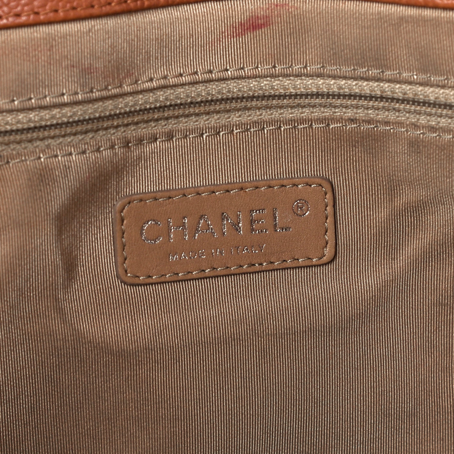 Chanel Caviar Quilted Expandable Zip Shoulder Bag Brown 6 of 11