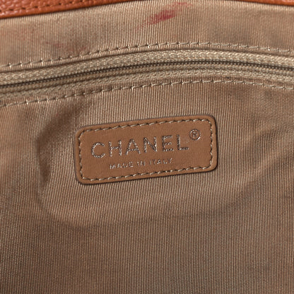 Chanel Caviar Quilted Expandable Zip Shoulder Bag Brown 6 of 11