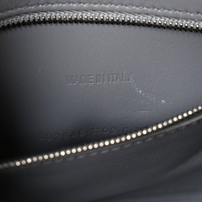 Balenciaga Shiny Calfskin Crocodile Embossed Small Hourglass Top Handle Bag Balenciaga Grey Balenciaga Grey 7 of 11