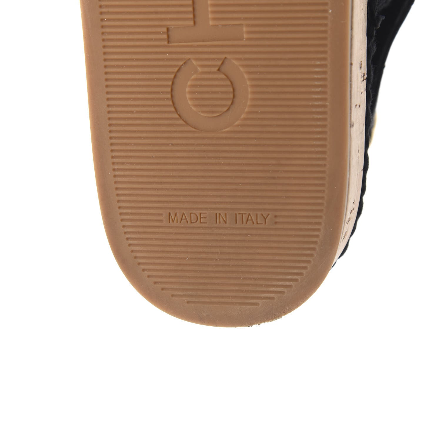Chanel Cord Lambskin Quilted Logo Sandals 38 Black 9 of 10