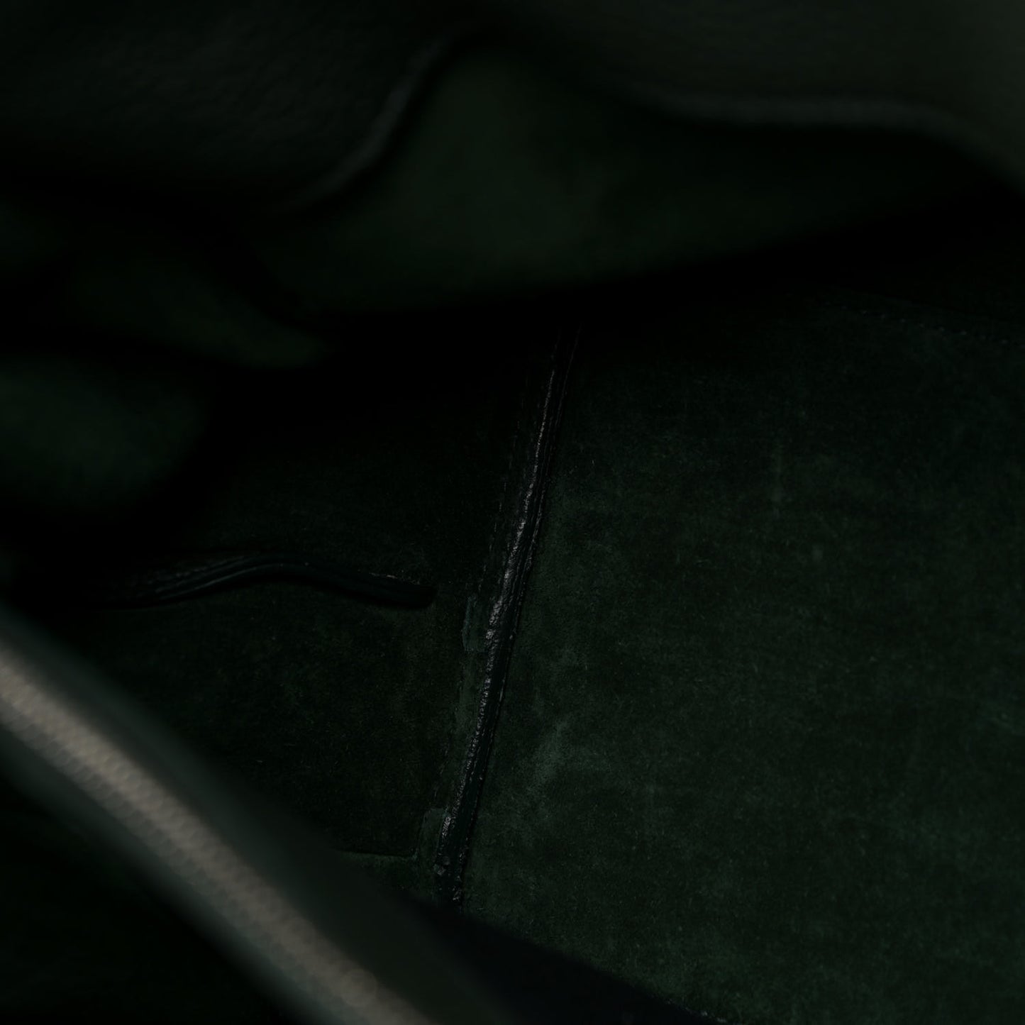 Grained Calfskin Small Supple Sac De Jour Dark Vert