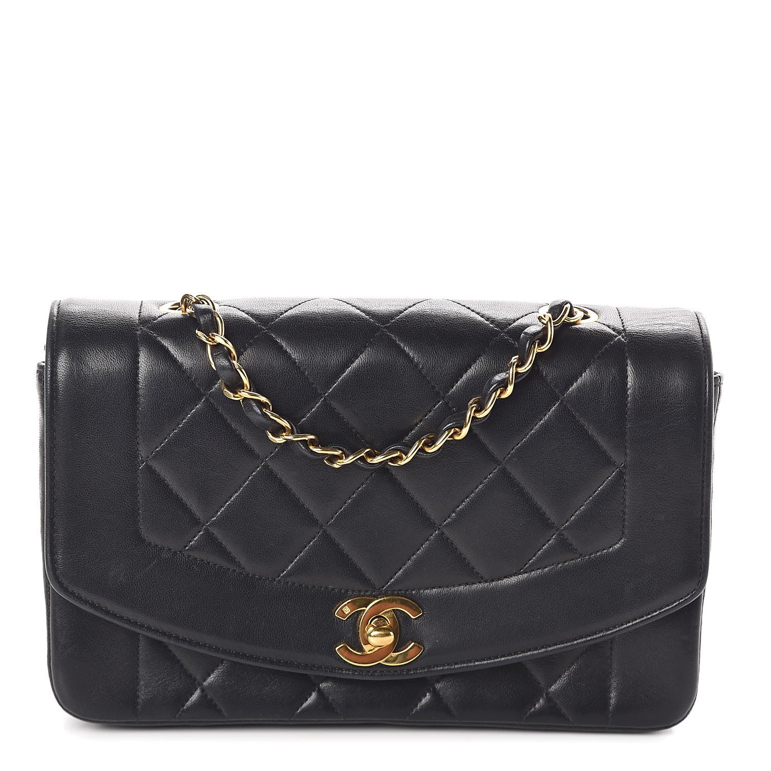 Chanel Lambskin Quilted Small Single Flap Black 1 of 9