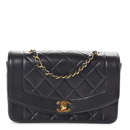 Chanel Lambskin Quilted Small Single Flap Black 1 of 9