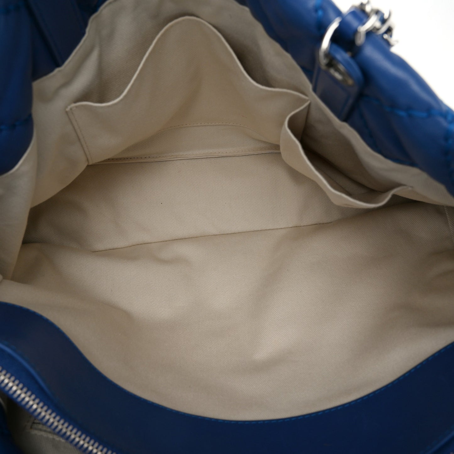 Calfskin Love Me Tender Large Tote Blue