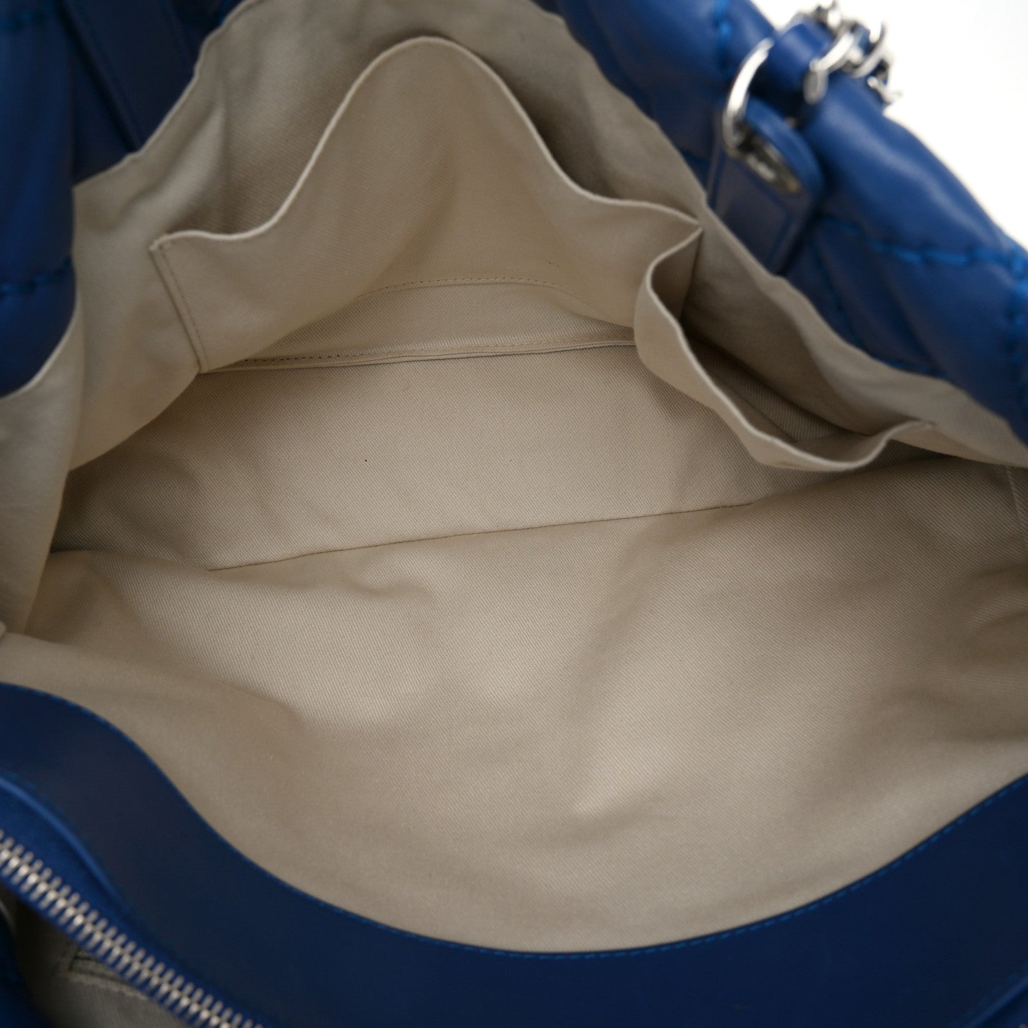 Chanel Calfskin Love Me Tender Large Tote Blue 5 of 12
