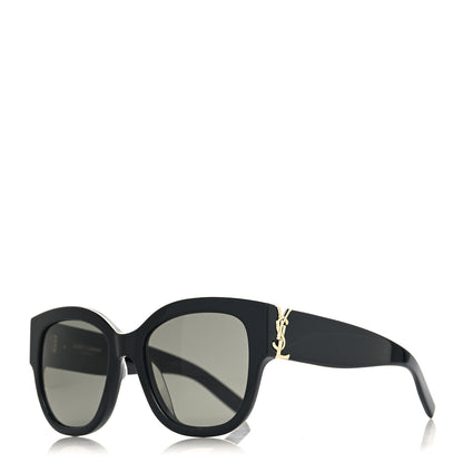 Saint Laurent Acetate Sunglasses SL M95 F Black 1 of 8