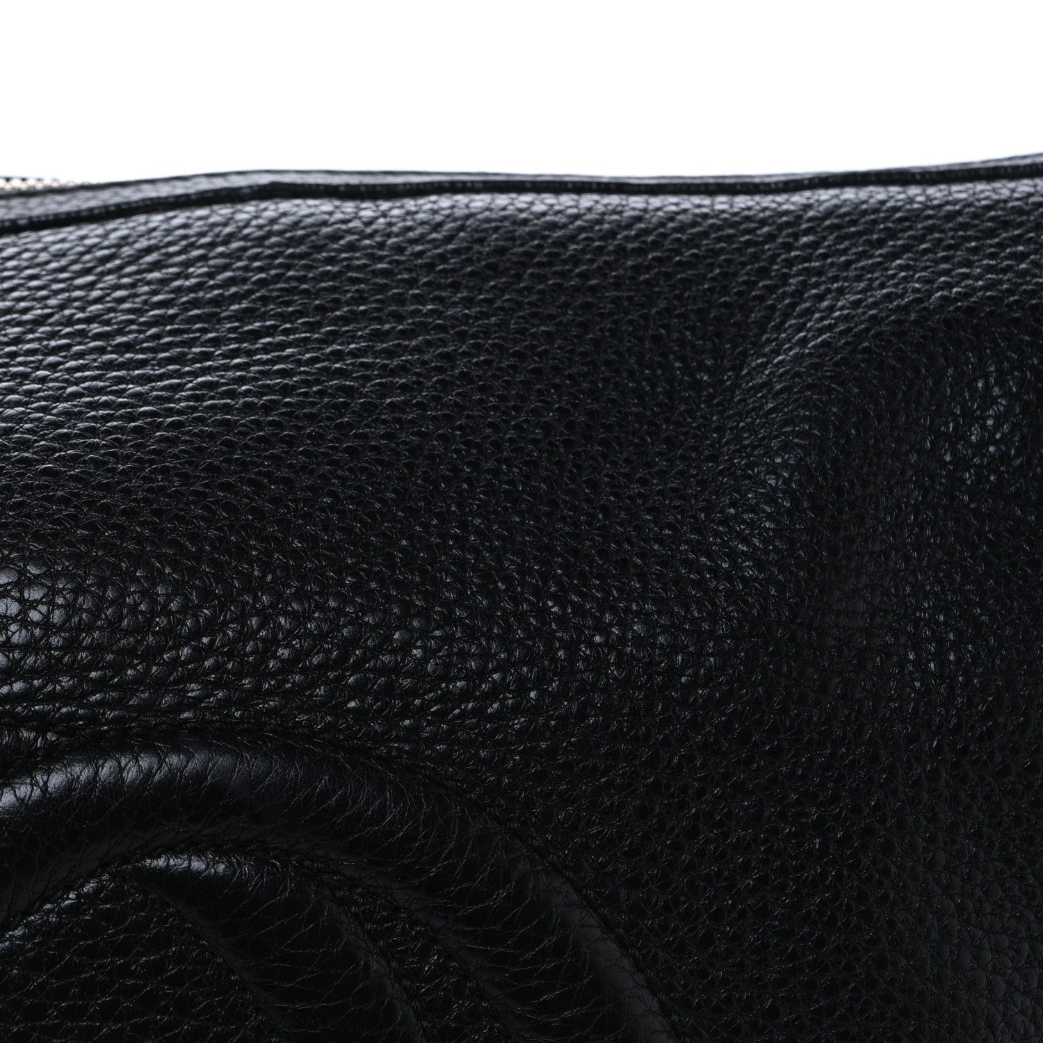 Gucci Pebbled Calfskin Medium Soho Hobo Black 8 of 14