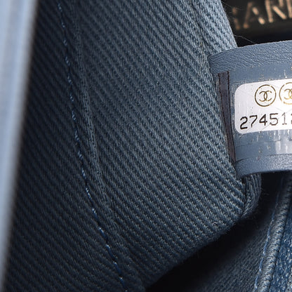 Chanel Caviar Quilted Medium Business Affinity Flap Blue 7 of 9