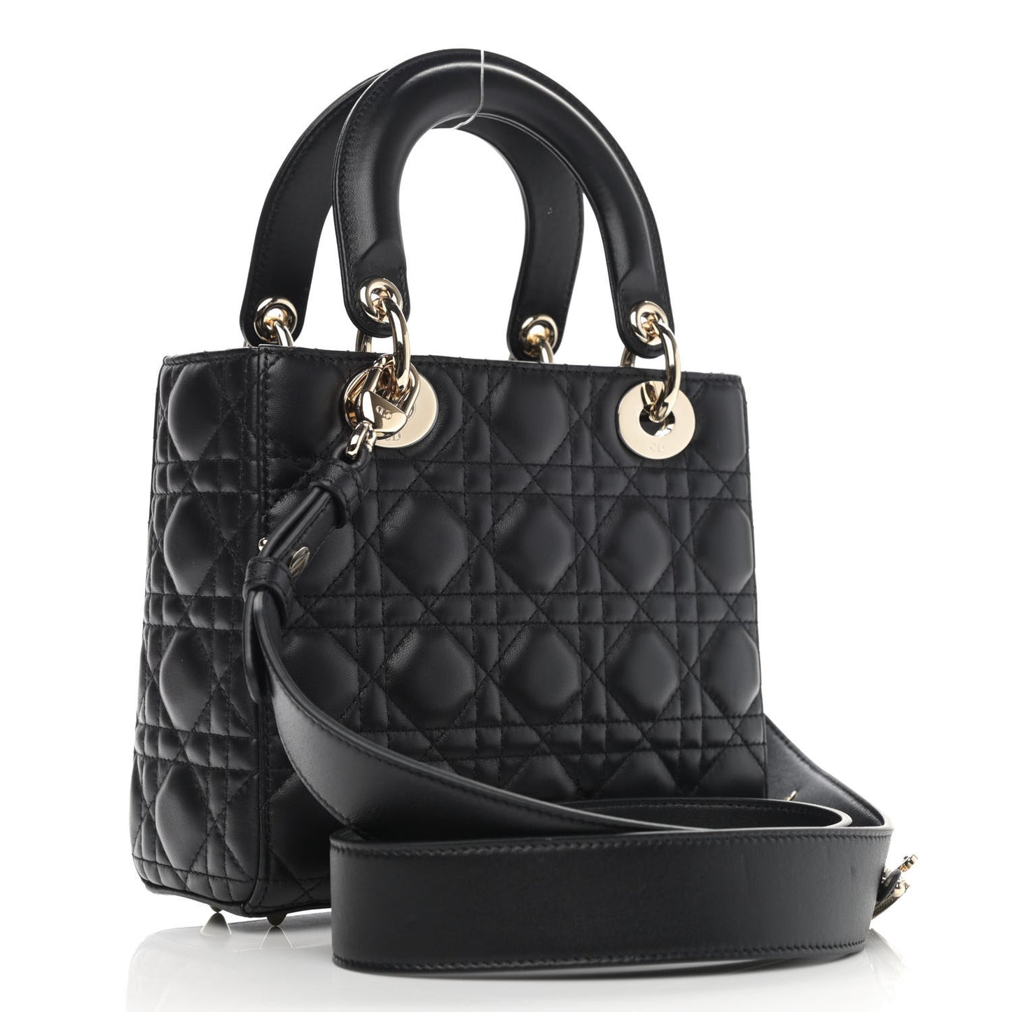 Lambskin Cannage Small My ABCDior Lady Dior Black