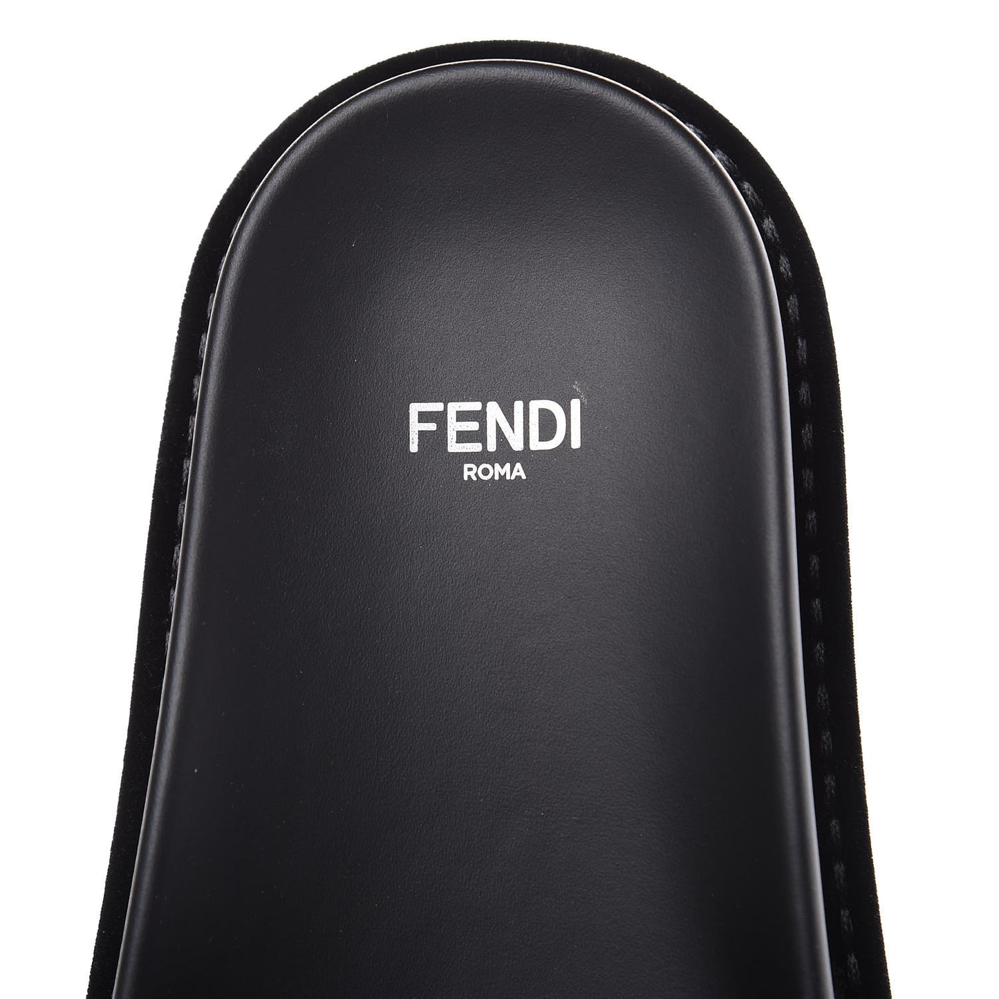 Velvet FF Reloaded Slide Sandals 38.5 Black White