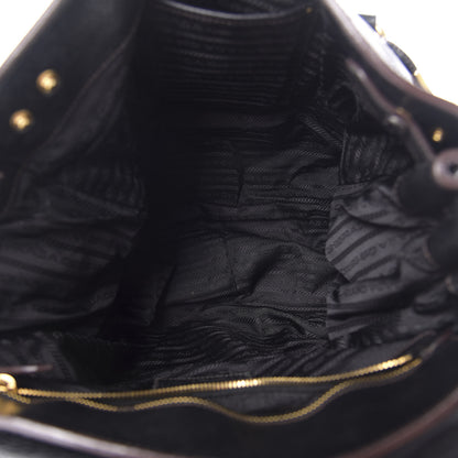 Prada Cervo Deerskin Bag Black 6 of 21