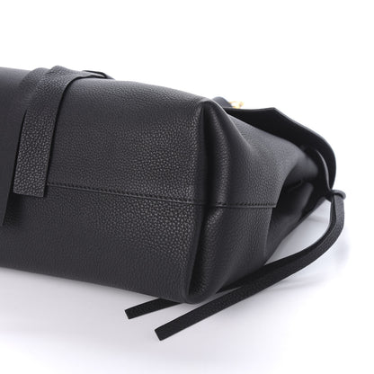 Valentino Garavani Pebbled Calfskin Large VRing Chain Shoulder Bag Black 8 of 8
