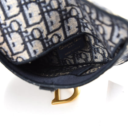 Christian Dior Oblique Saddle Pouch Blue 5 of 7