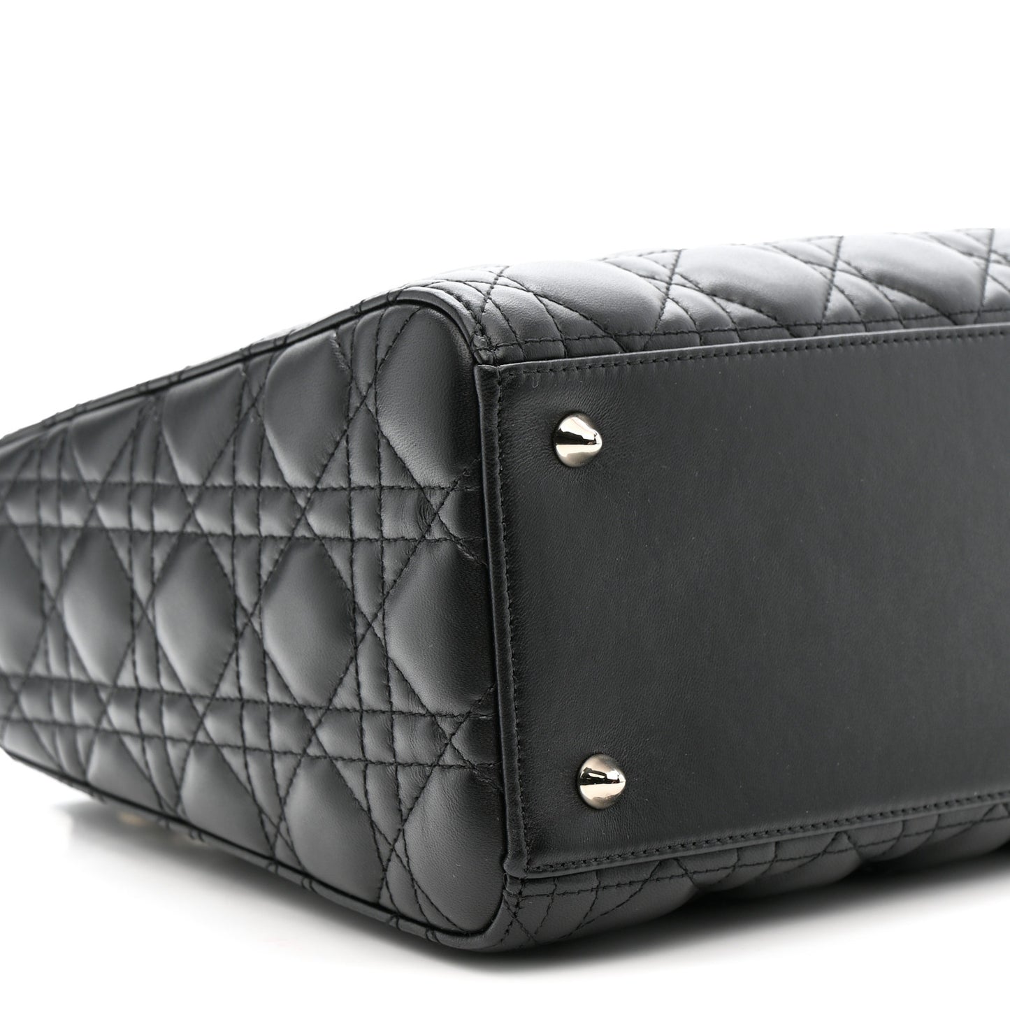 Lambskin Cannage Medium Lady Dior Black
