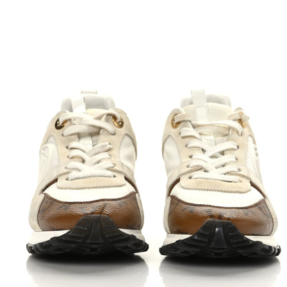 Louis Vuitton Suede Monogram Run Away Sneakers 36 White 2 of 8