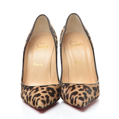 Christian Louboutin Calf Hair Jaguar Pigalle Follies 100 Pumps 38 Brown 2 of 12