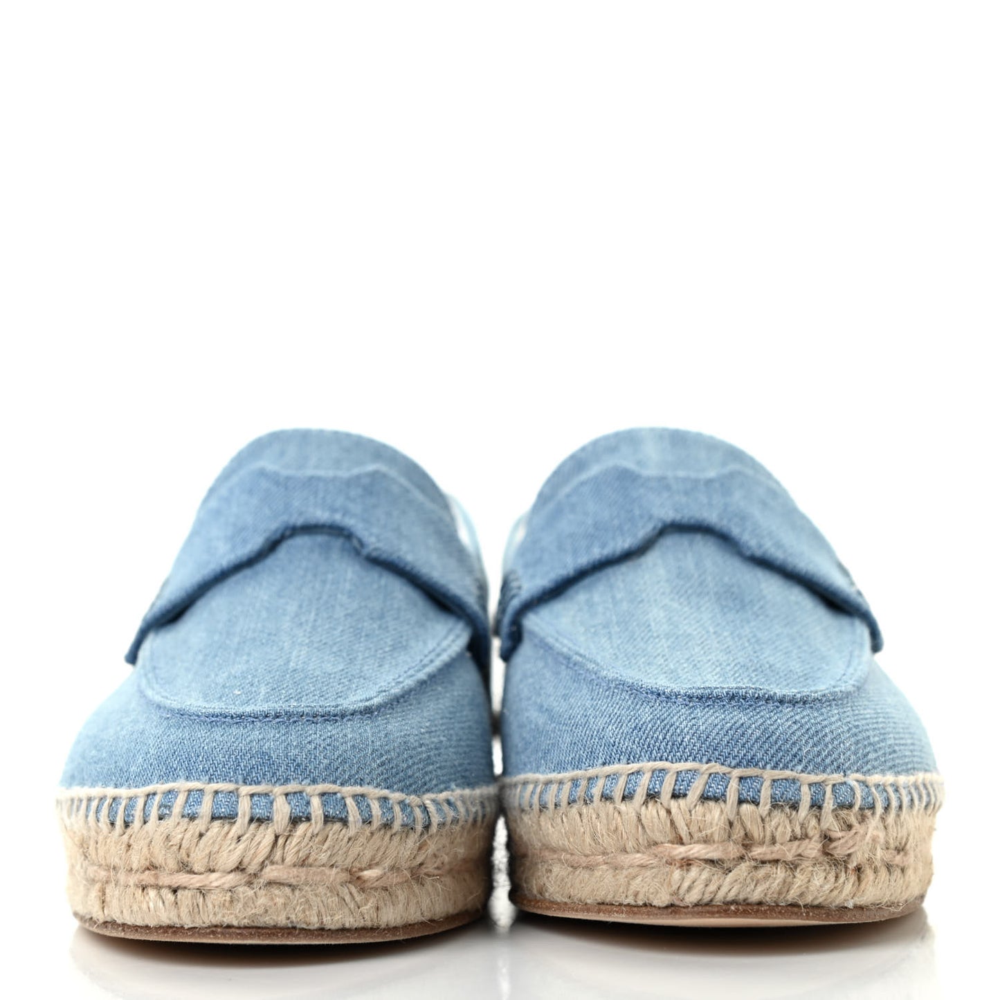 Denim Canvas Womens Trip Espadrilles 37 Bleu Clair
