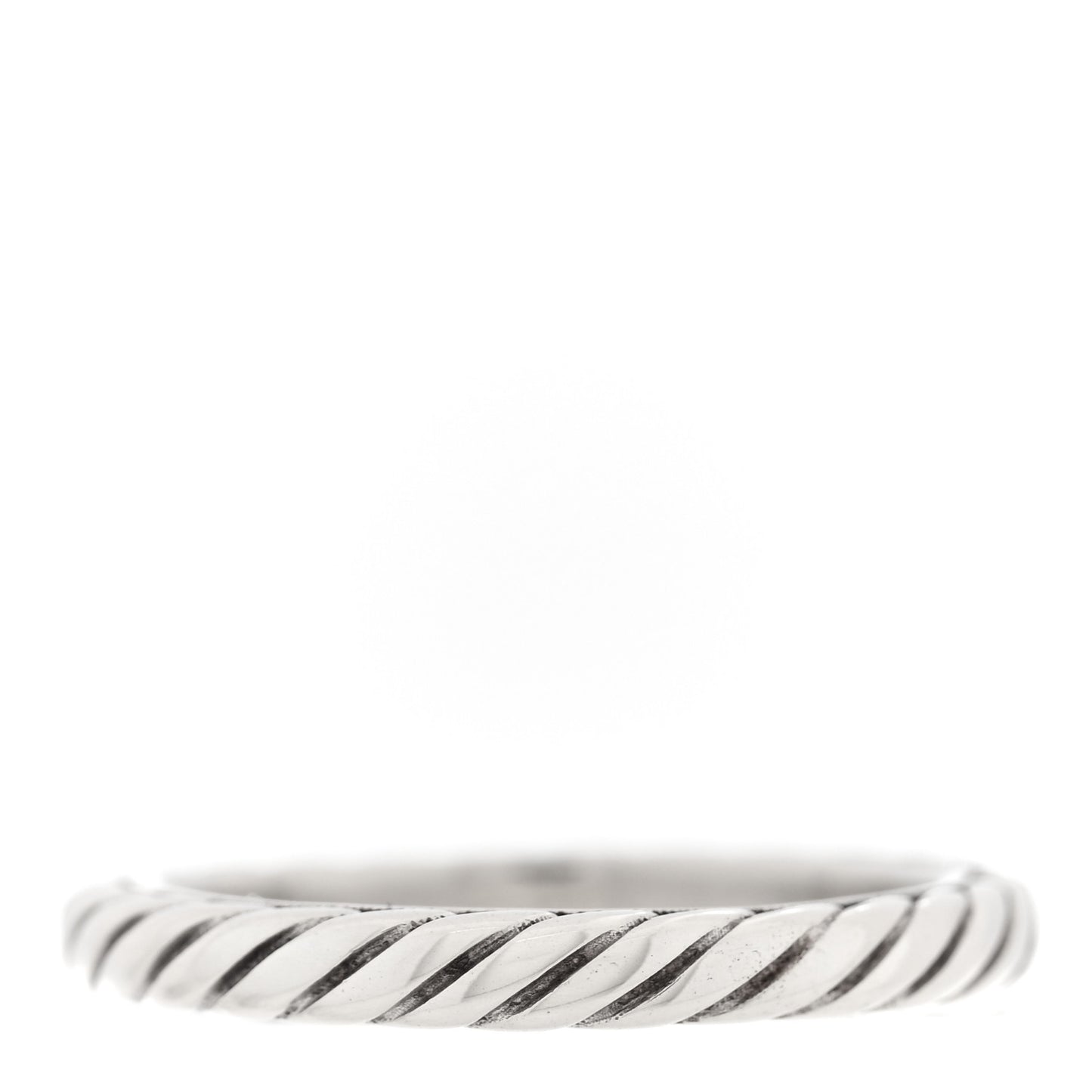 Sterling Silver Cable Classics Band Ring 52 6