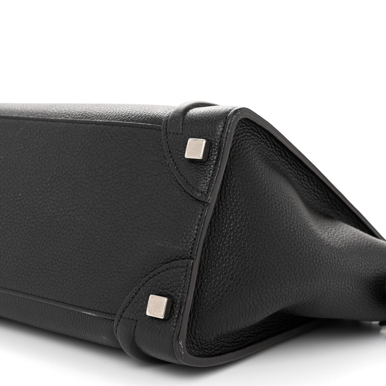 Celine Drummed Calfskin Micro Luggage Black 10 of 10