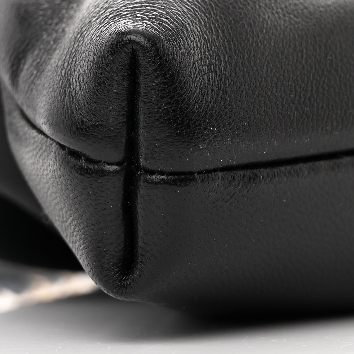 Chanel Shiny Lambskin Pearl Clutch With Chain Black 9 of 11